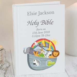 personalised noah's ark bible