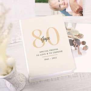 personalised big number photo album