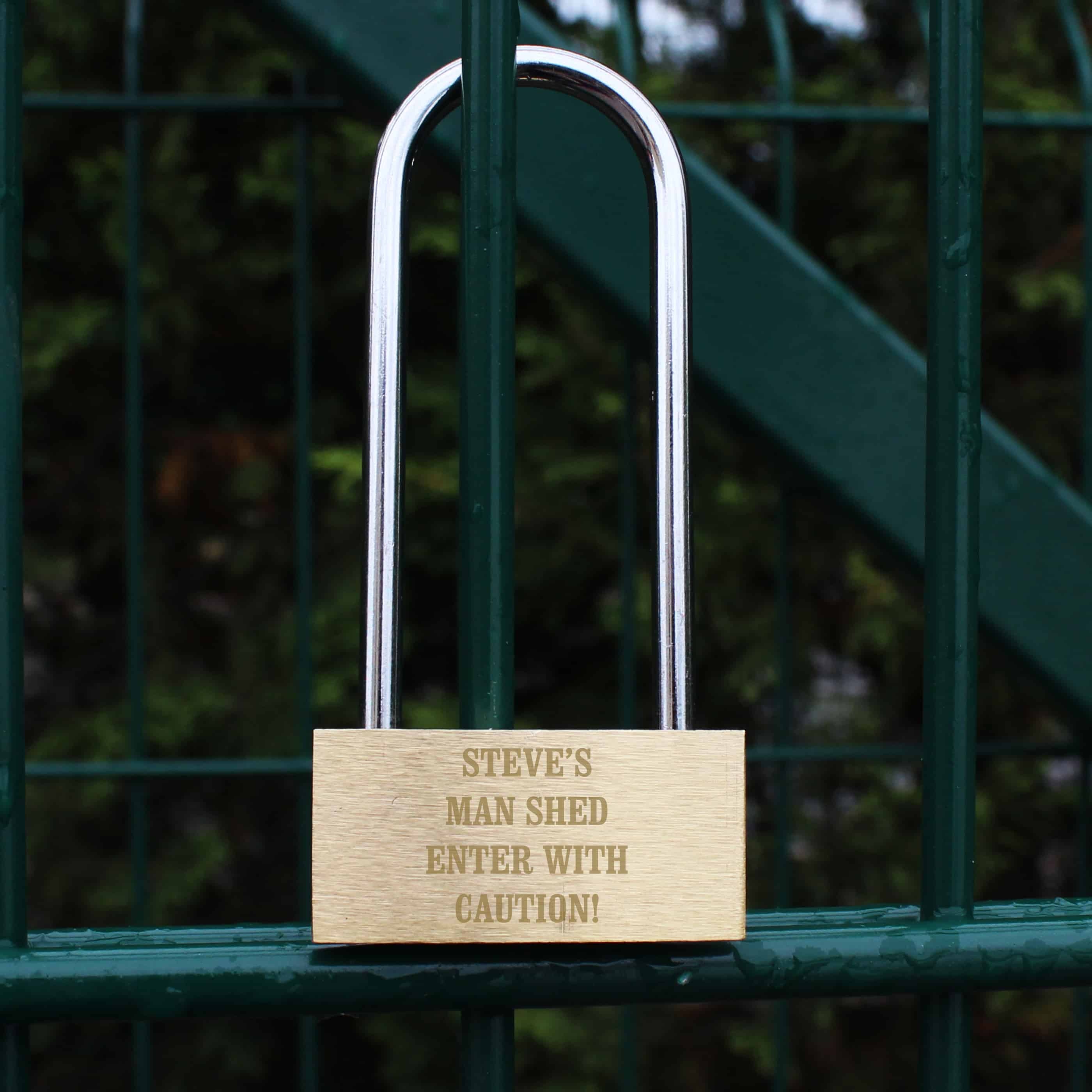 engraved padlock ideal gift for any occasion