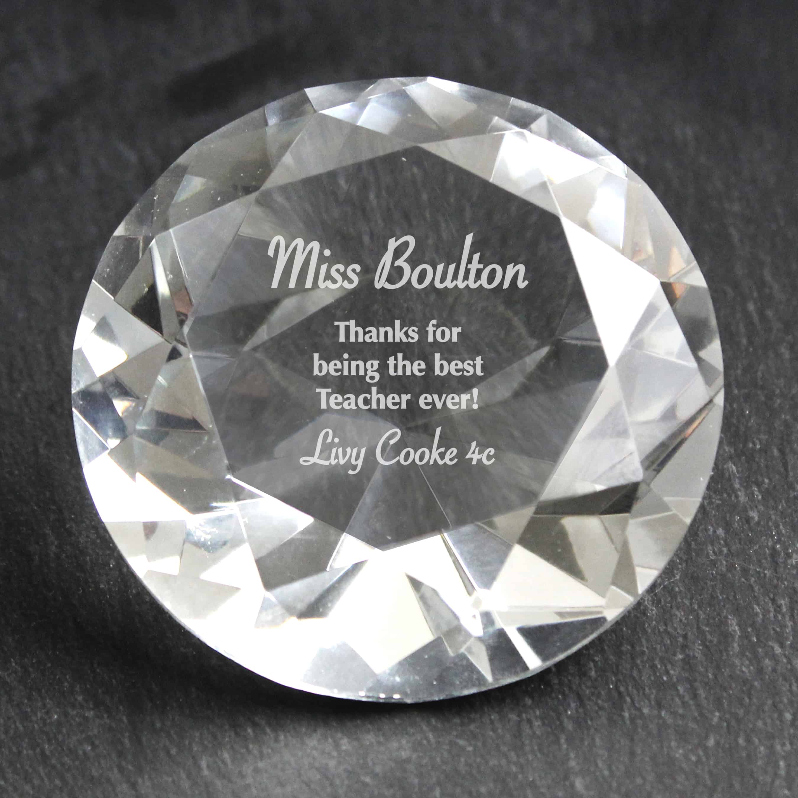 personalised paperweight
