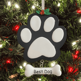 personalised dog Christmas tree decoration