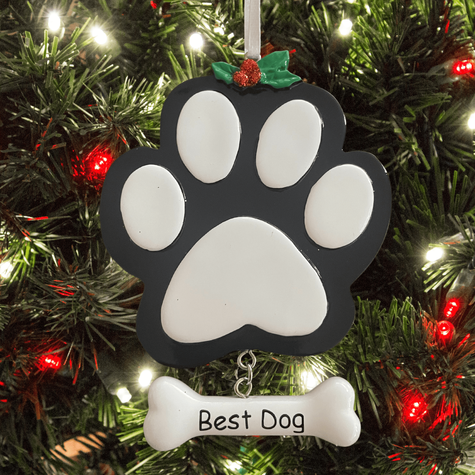 personalised dog Christmas tree decoration