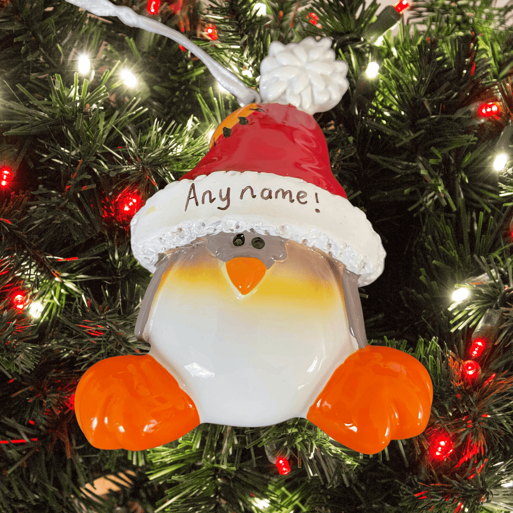 personalised penguin Christmas Tree Decoration