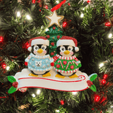 personalised penguin tree decoration