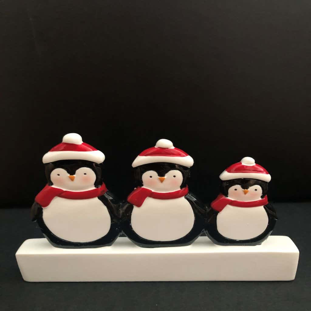 personalised penguin mantle