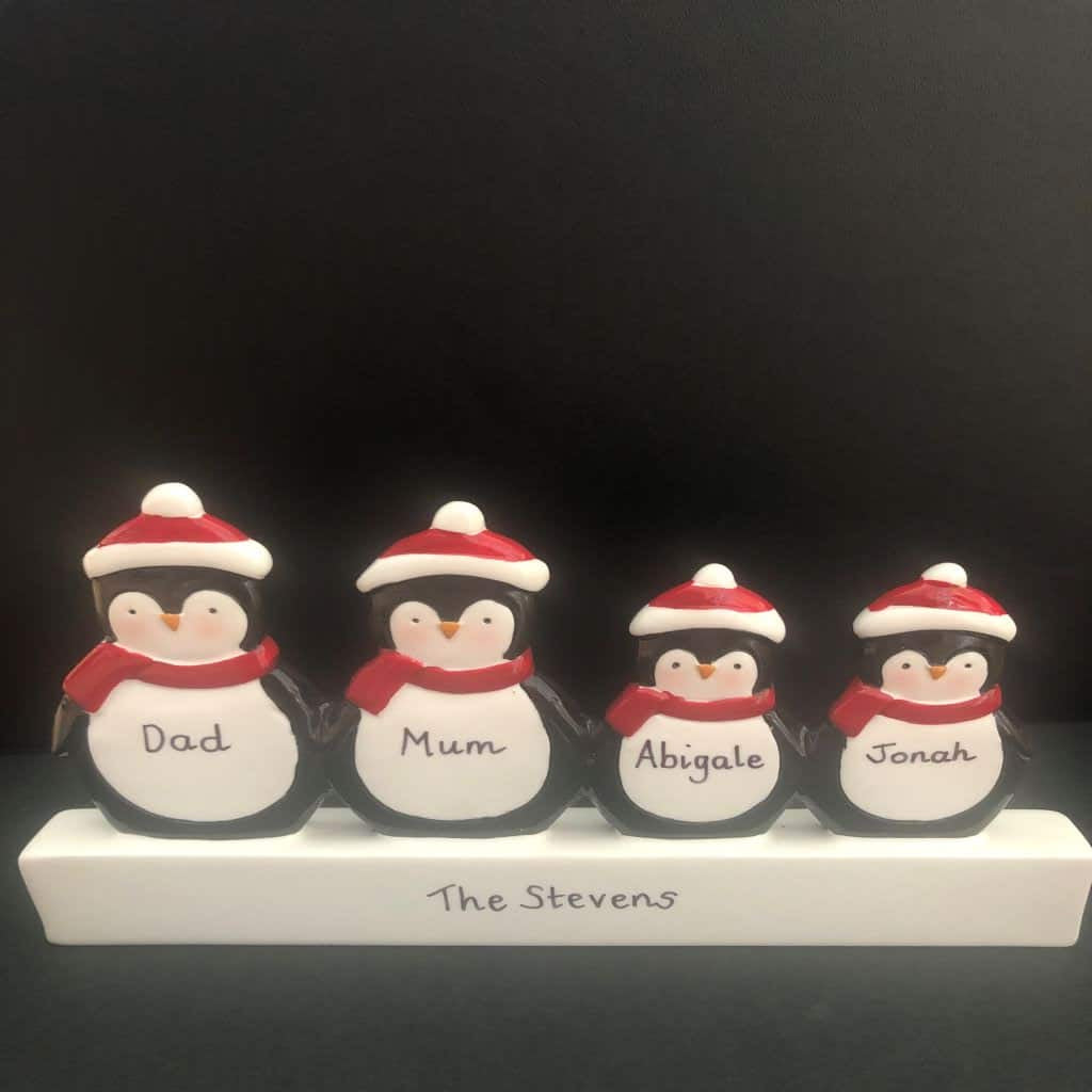 personalised penguin mantle