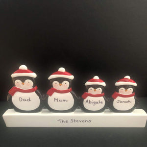 personalised penguin mantle