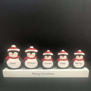 personalised penguin mantle