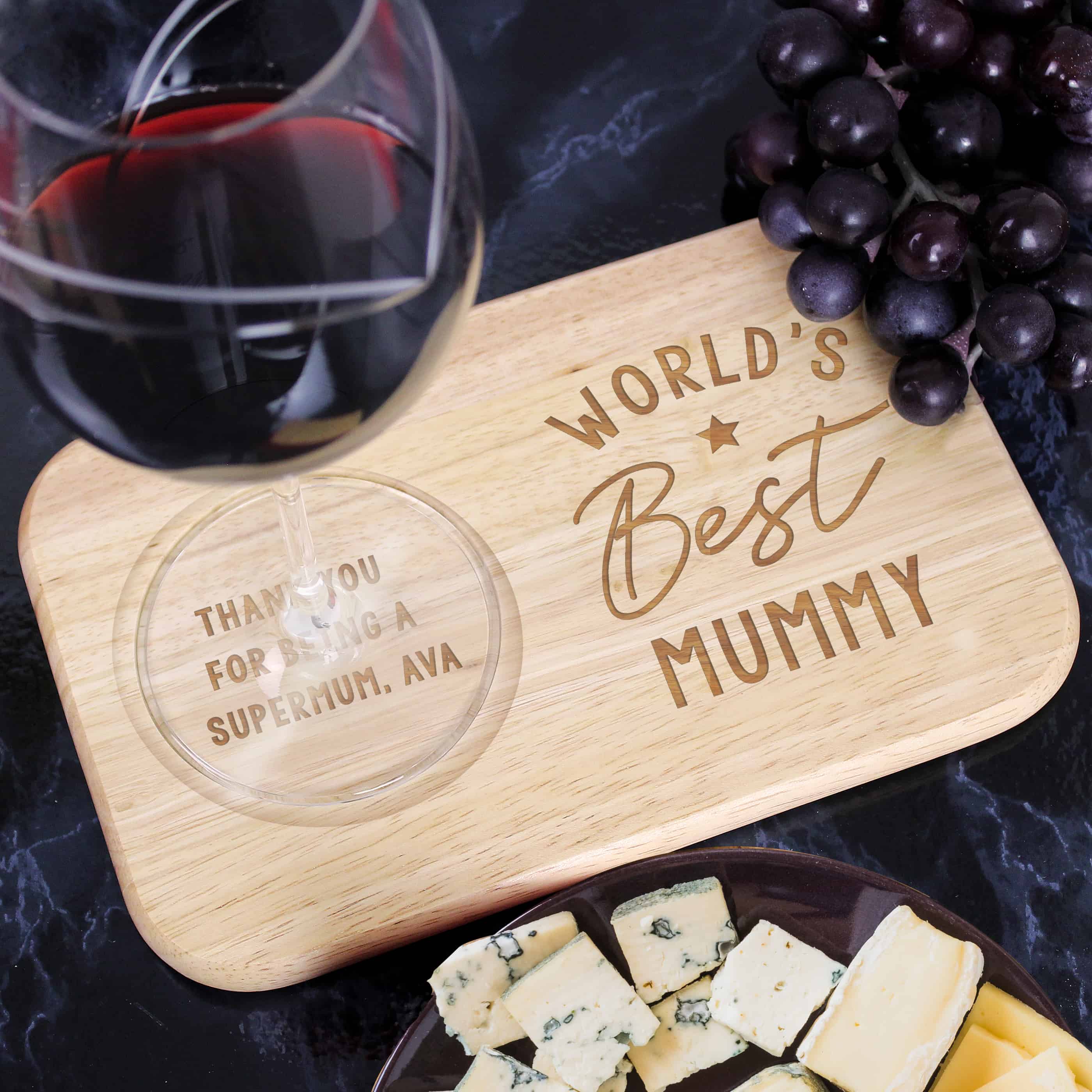 personalised wooden coaster tray