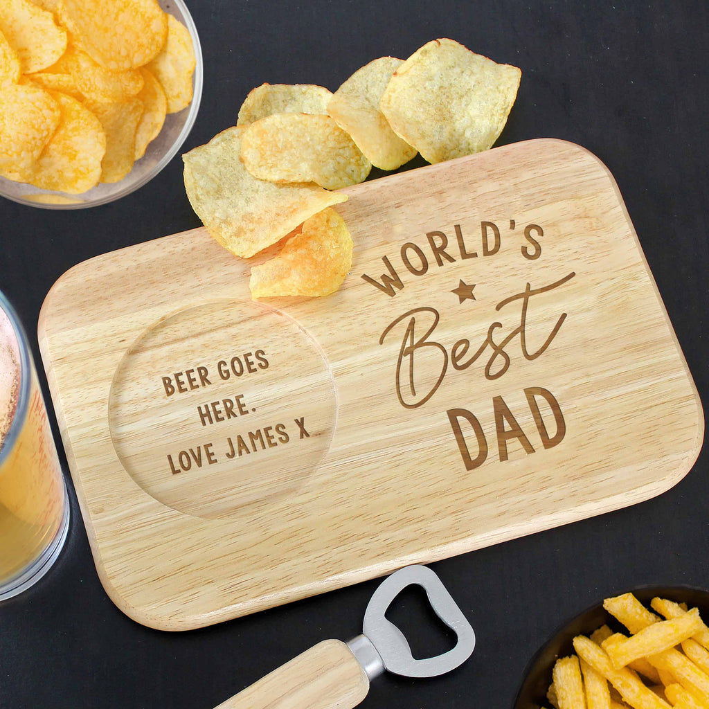 personalised wooden coaster tray