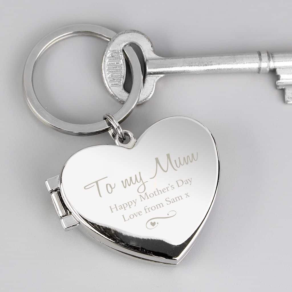 engraved photo keyring