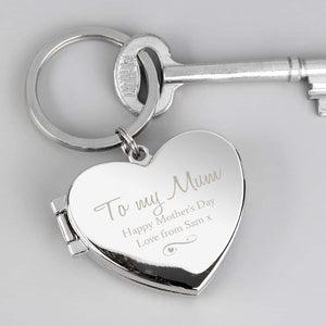 engraved photo keyring