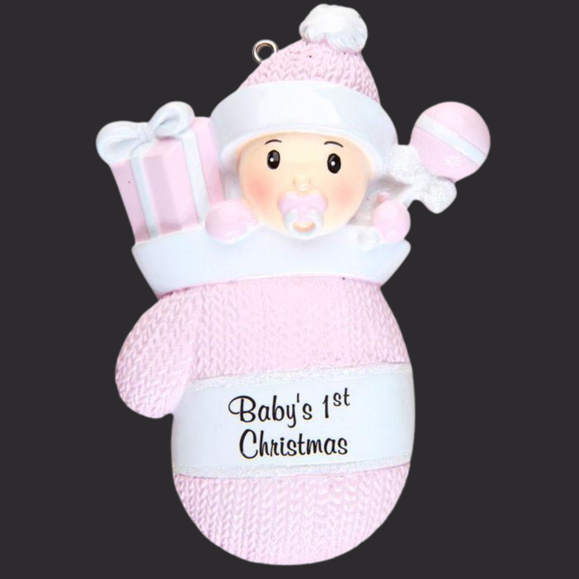 personalised Baby's 1st Christmas tree decoration