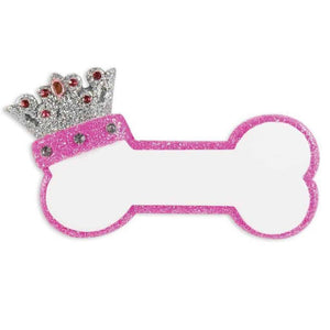 personalised princess dog bone