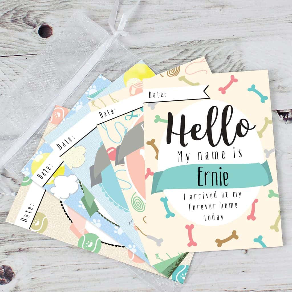 puppy milestone cards