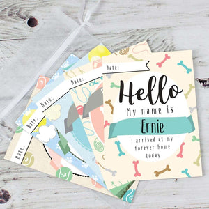 puppy milestone cards