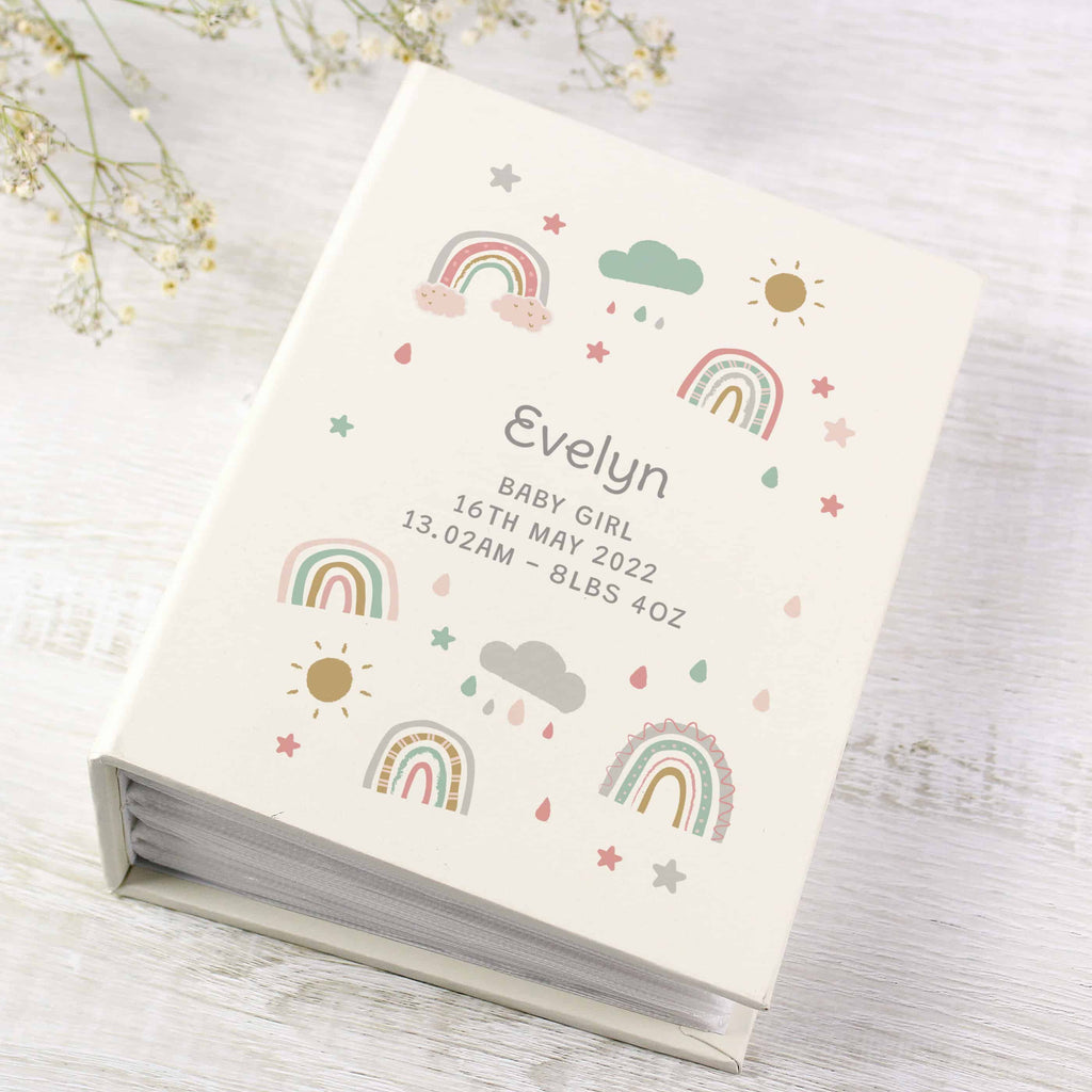 personalised rainbow photo album