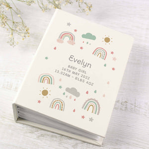 personalised rainbow photo album