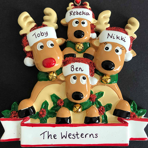 Reindeer Family Decoration - CalEli Gifts