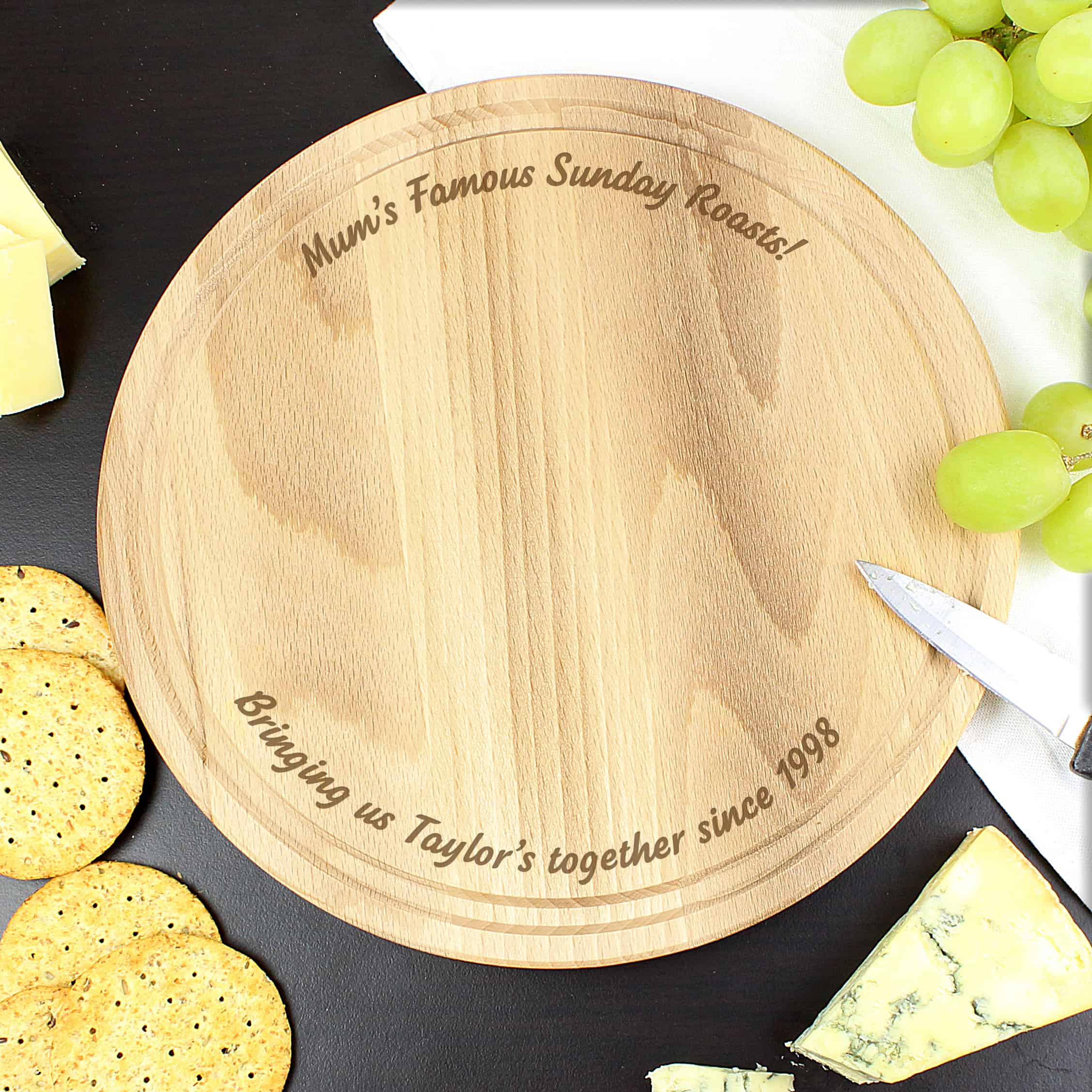 round chopping board