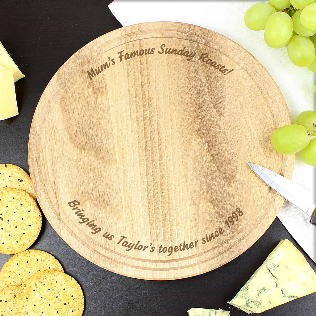 round chopping board