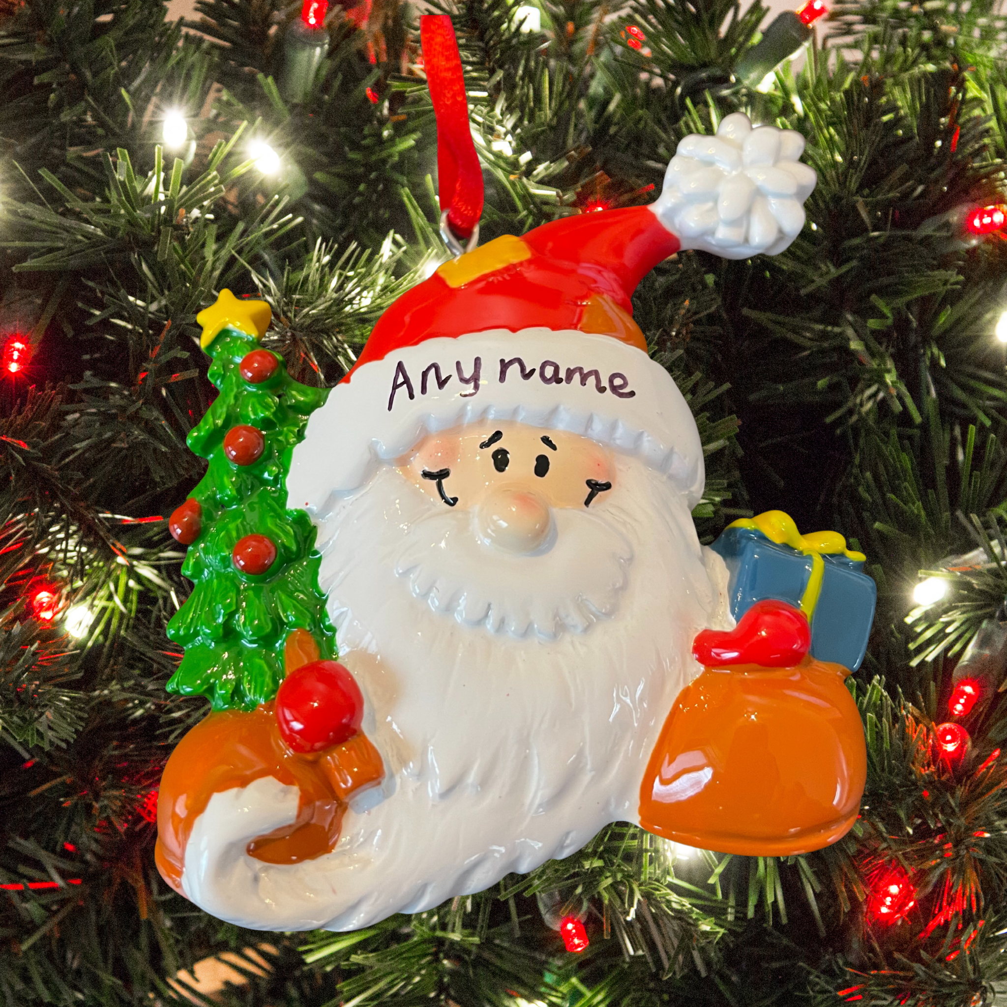 personalised Santa Christmas Tree Decoration