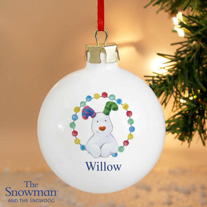 The Snowman and Snowdog Bauble - CalEli Gifts