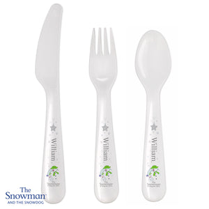 Snowman and Snowdog Cutlery Set - CalEli Gifts