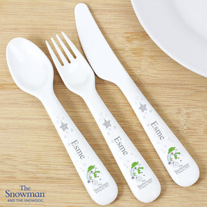 Snowman and Snowdog Cutlery Set - CalEli Gifts