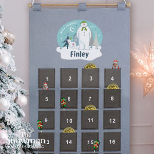 personalised snowman advent calendar