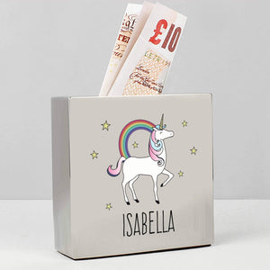 Square Unicorn Money Box - CalEli Gifts