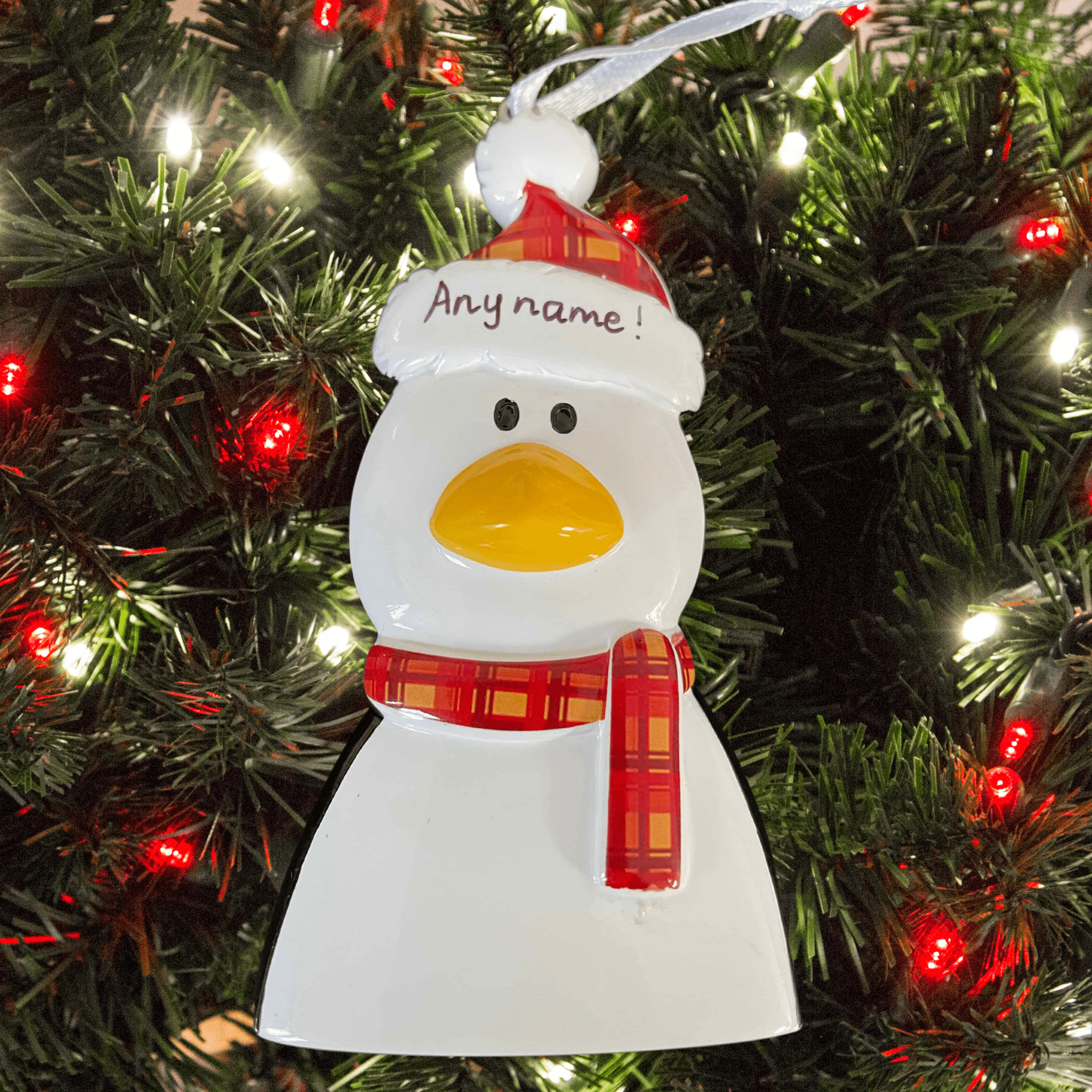 personalised penguin Christmas Tree Decoration