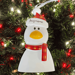 personalised penguin Christmas Tree Decoration