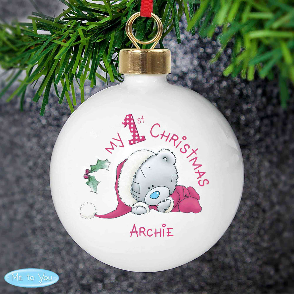 Tiny Tatty Teddy 1st Christmas Bauble - CalEli Gifts