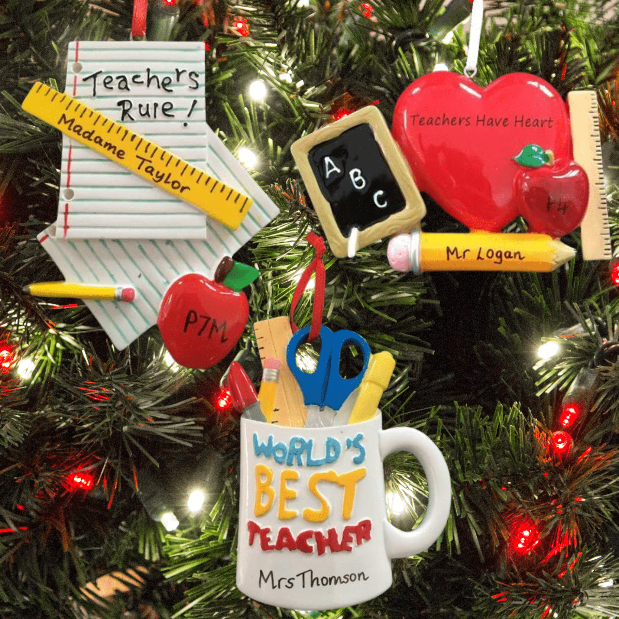 personalised teacher decoration