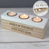 tealight holder. can be personalised with any message over 2 lines for a unique gift. a new home gift, mother's day, anniversary, birthday present etc