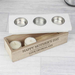 tealight holder. can be personalised with any message over 2 lines for a unique gift. a new home gift, mother's day, anniversary, birthday present etc