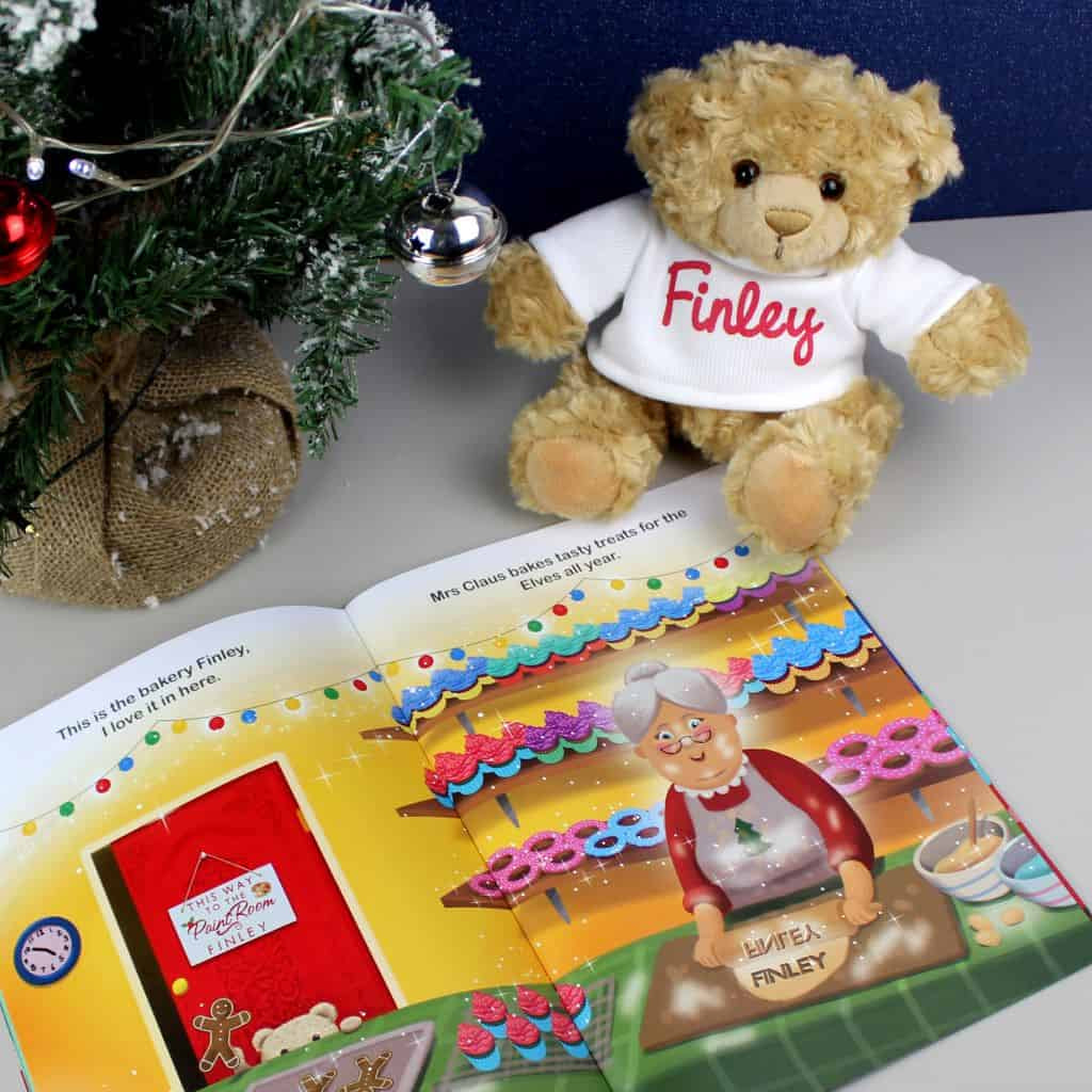 Christmas Book and Teddy Bear