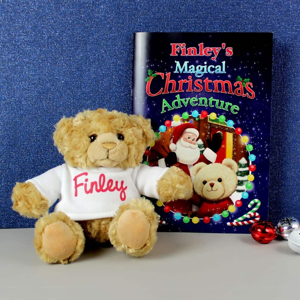 Christmas Book and Teddy Bear