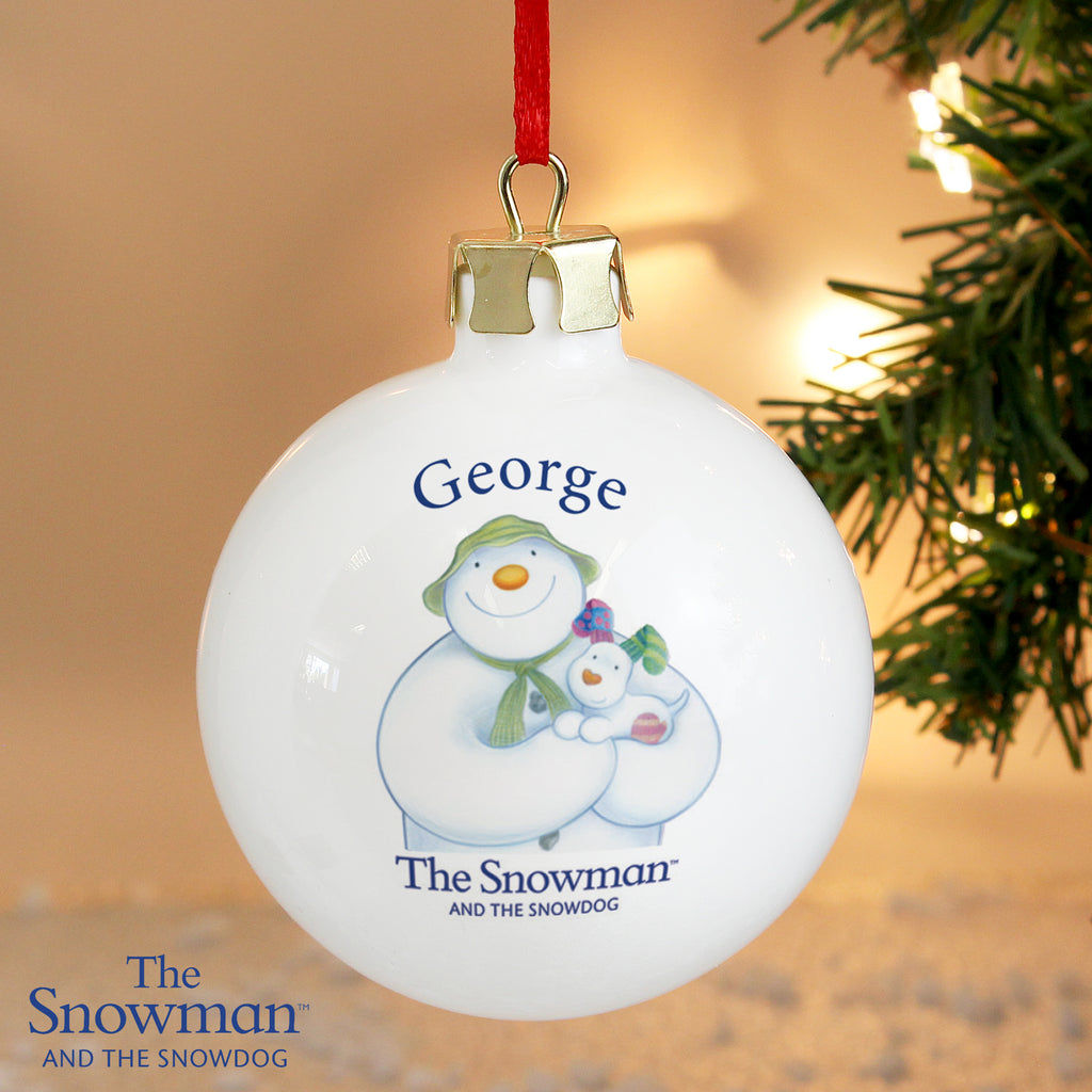 The Snowman and Snowdog Bauble - CalEli Gifts