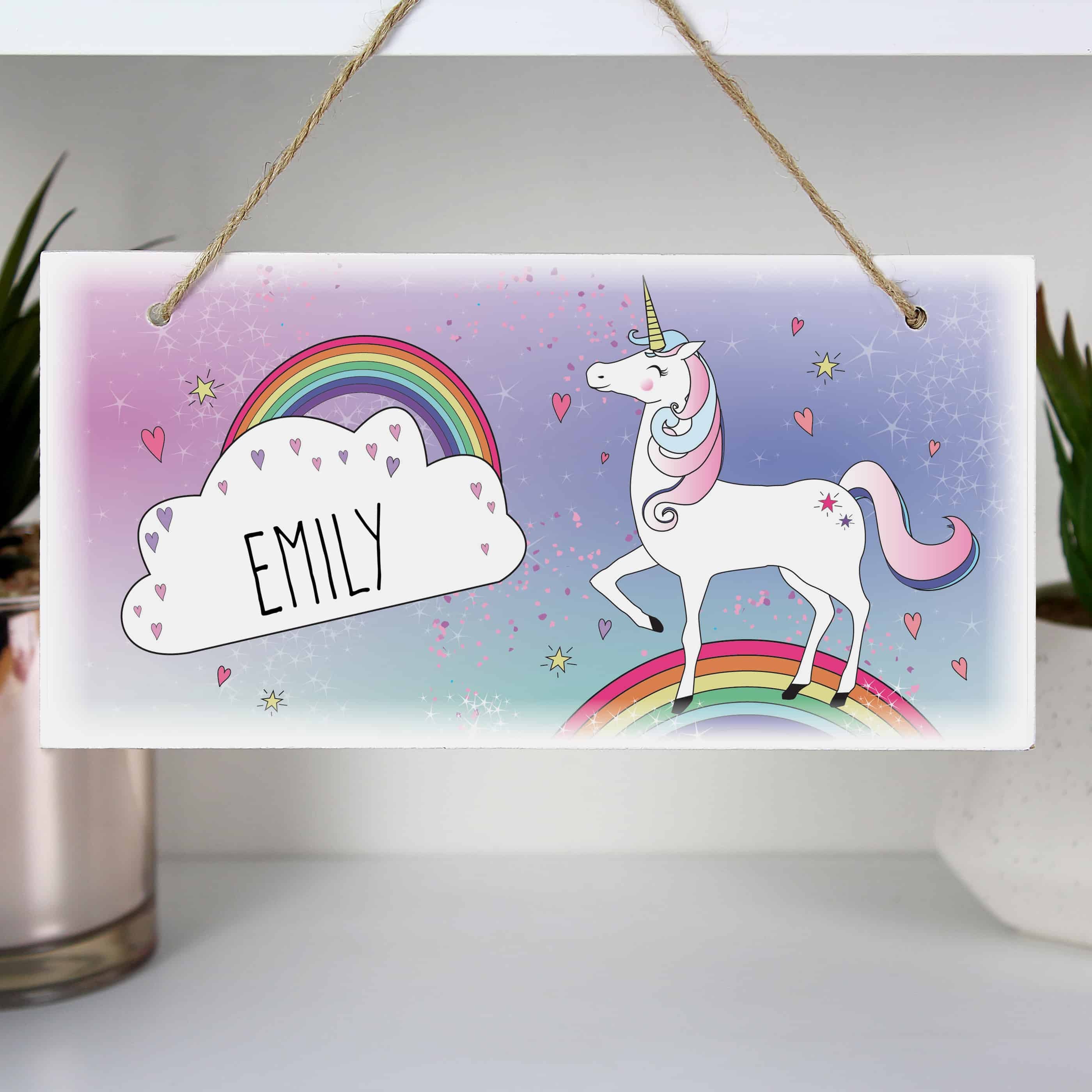 Unicorn Wooden Sign - CalEli Gifts