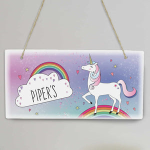 Unicorn Wooden Sign - CalEli Gifts