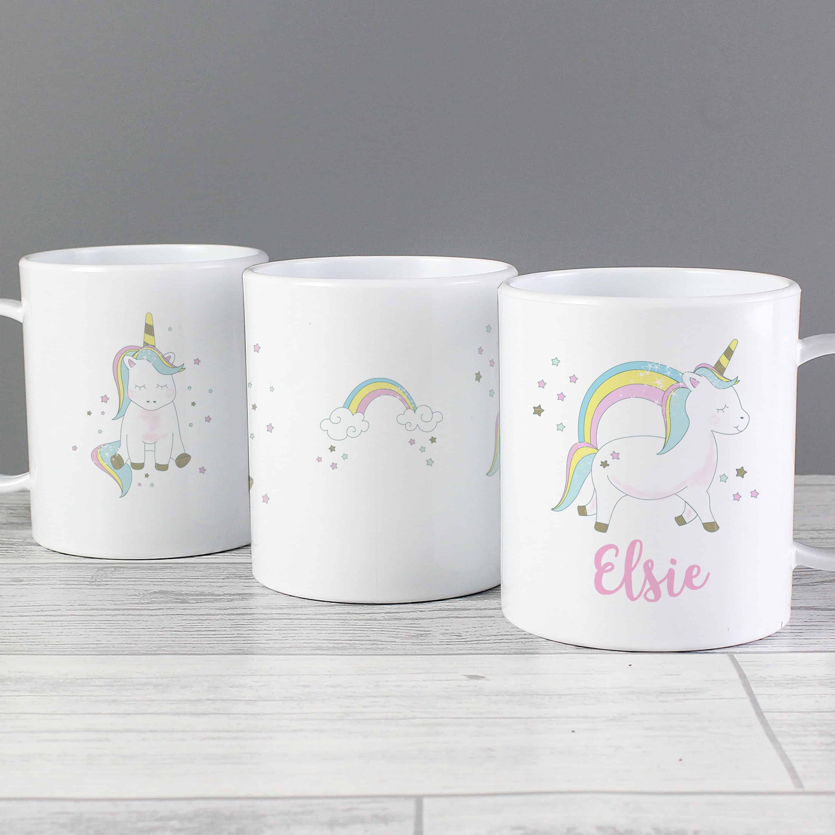 personalised plastic kids mug