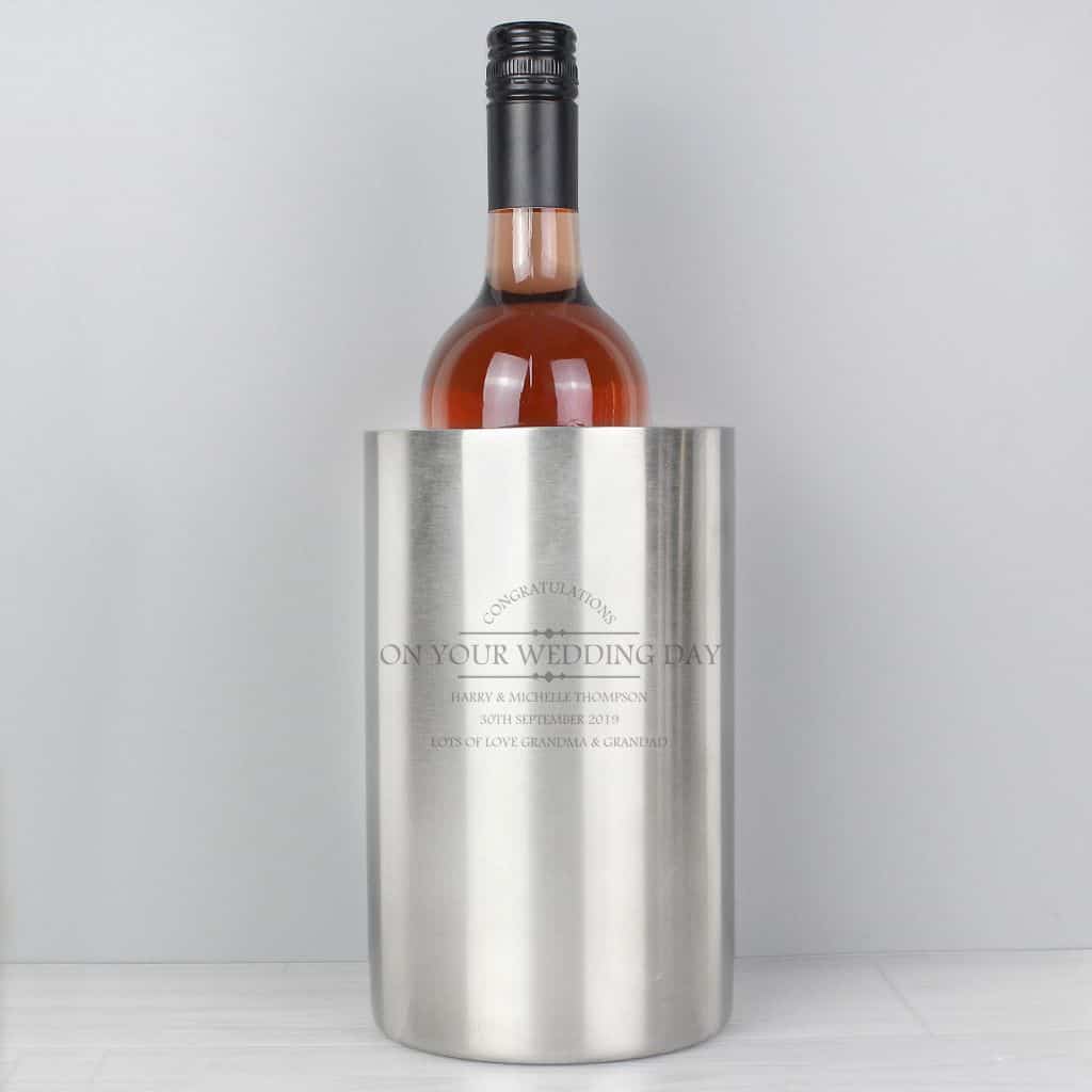 engraved wine cooler
