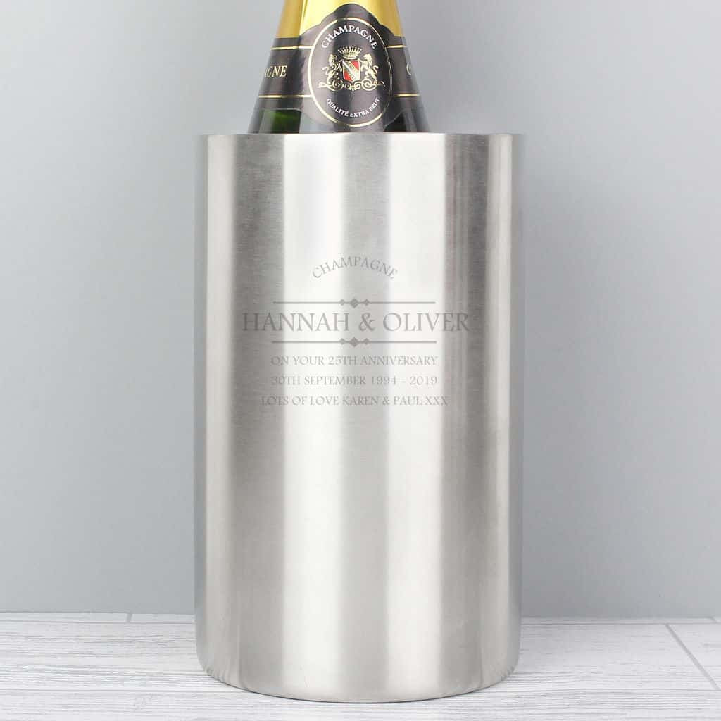 engraved wine cooler 