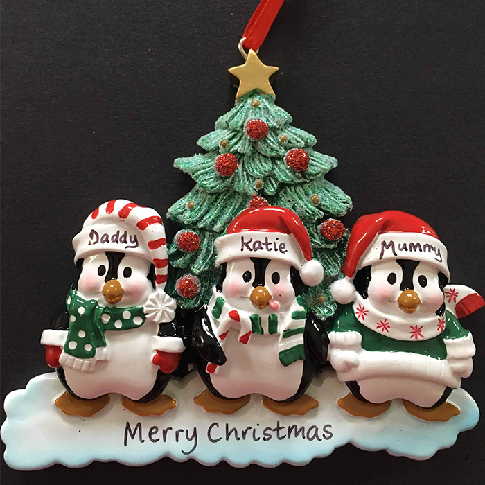Winter Penguin Family Decoration 2-5 people - CalEli Gifts