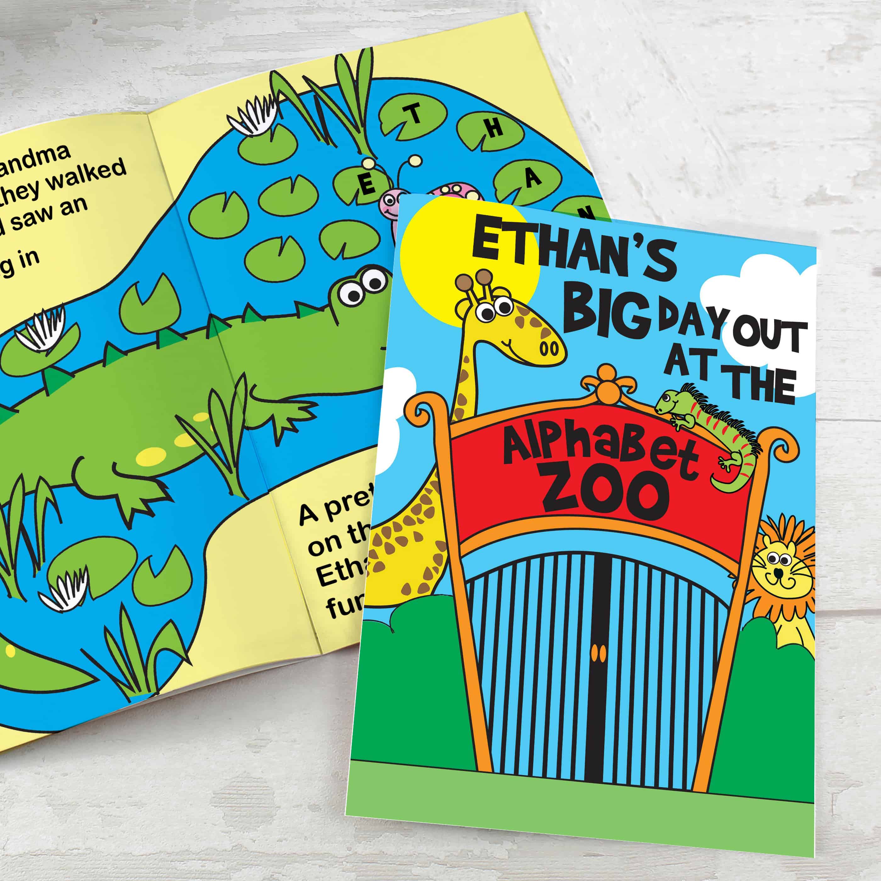personalised zoo story book