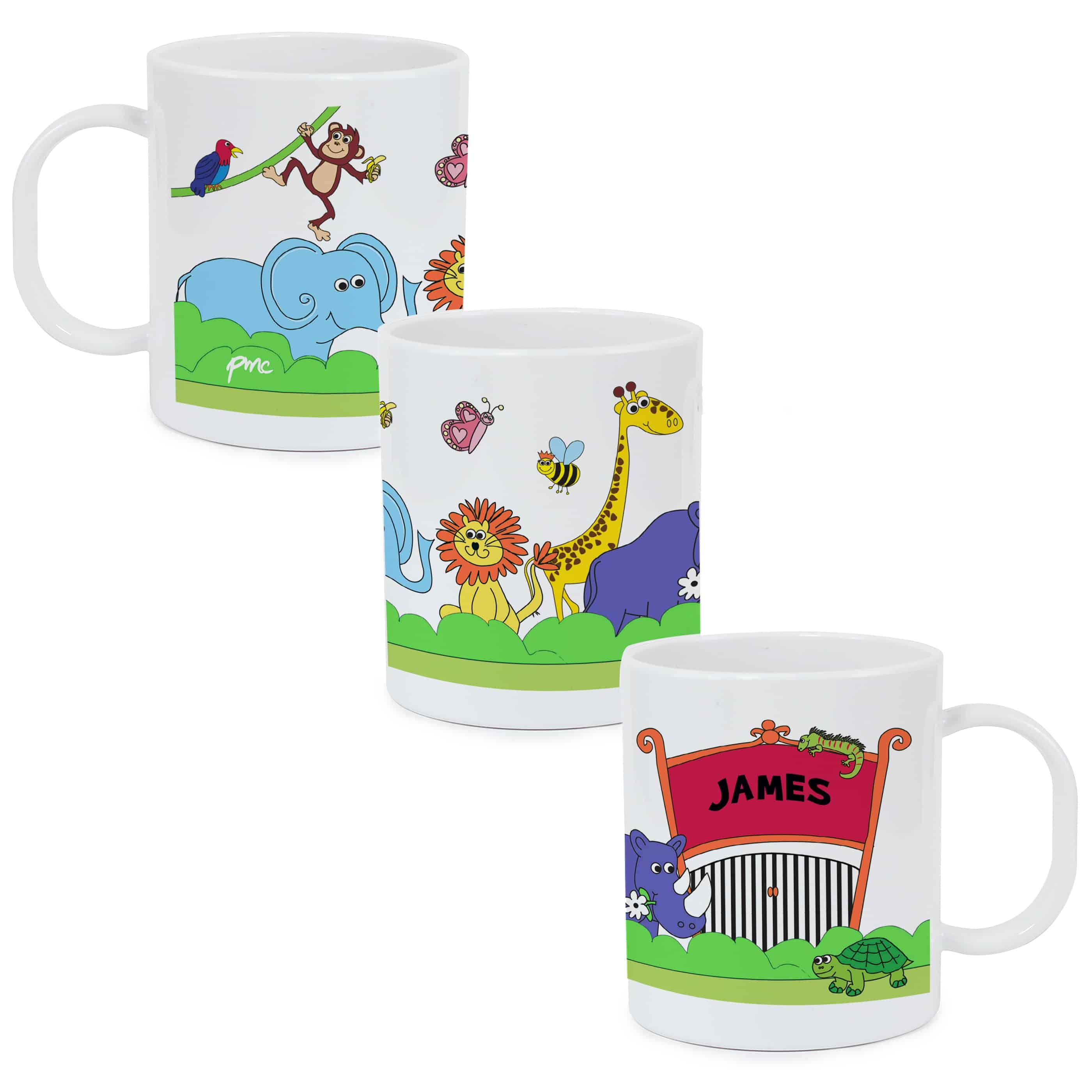 personalised plastic kids mug